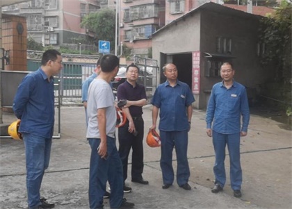 瀘天化股份公司黨委書記廖廷君一行深入江邊碼頭督查防洪工作