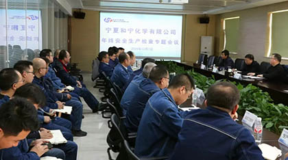 瀘天化股份公司總經(jīng)理傅利才一行赴寧夏和寧公司調(diào)研指導(dǎo)工作