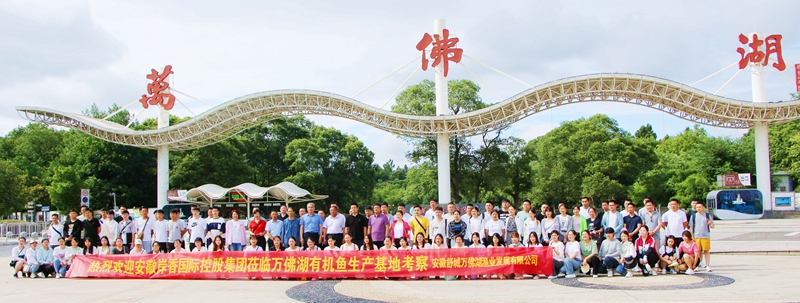 岸香集團(tuán)優(yōu)秀員工來萬佛湖有機(jī)魚養(yǎng)殖基地游學(xué)團(tuán)建活動(dòng)